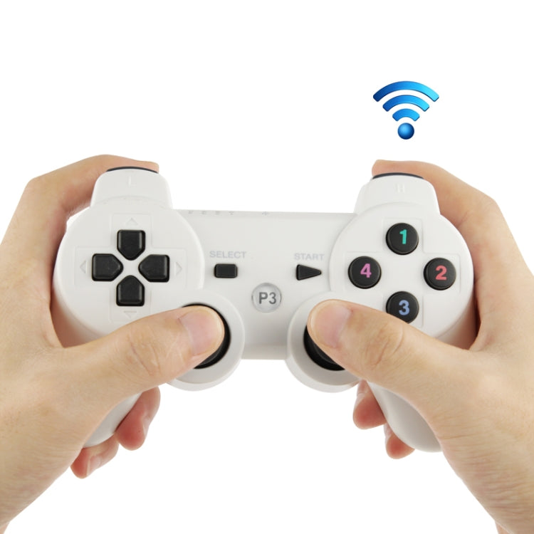 Double Shock III Wireless Controller, Manette Sans Fil Double Shock III pour Sony PS3, Avec fonction de vibration (avec logo)