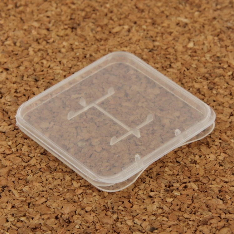 100 PCS Transparent Plastic Storage Card Box for TF Card, TF Card