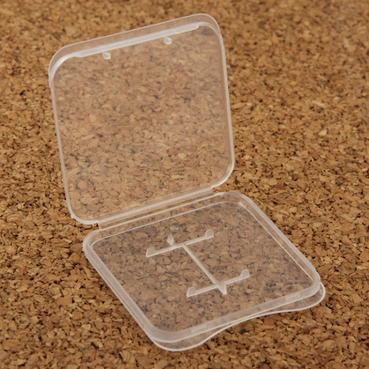 100 PCS Transparent Plastic Storage Card Box for TF Card, TF Card