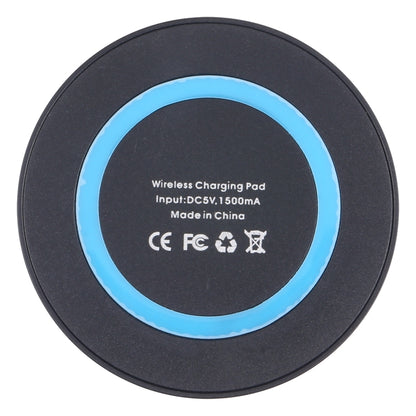 Universal QI Standard Round Wireless Charging Pad (White + Red)