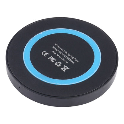 Universal QI Standard Round Wireless Charging Pad (White + Red)