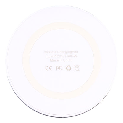Universal QI Standard Round Wireless Charging Pad (White + Red), White, Black + White, White + Black, Grey+Black, White + Red