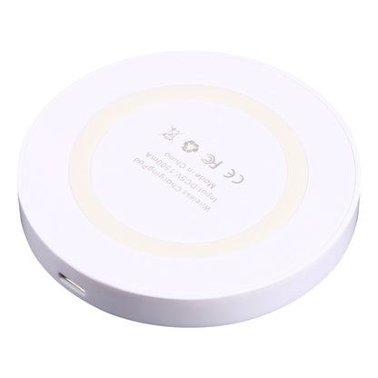 Universal QI Standard Round Wireless Charging Pad (White + Red), White, Black + White, White + Black, Grey+Black, White + Red