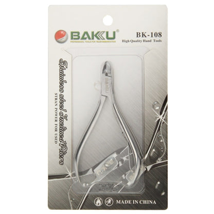 Baku BK-108 High Quality Stainless Steel Straight Jaw Mini Micro Precision Pliers Wire Cutter Nipper Tool, BK-108