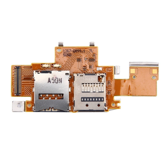 SIM-Karten- und SD-Kartenleser-Kontakt-Flexkabel für Sony Xperia Tablet Z / SGP311 / SGP312 / SGP321, für Tablet Z