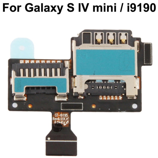 For Galaxy S IV mini / i9190 / i9195 High Quality Card Flex Cable, For Samsung i9192