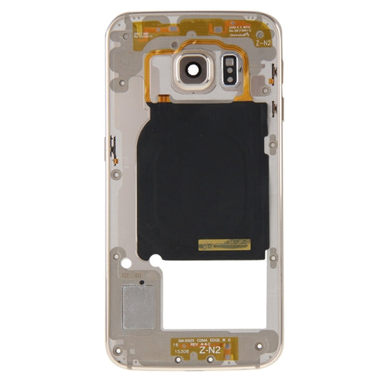 For Galaxy S6 Edge / G925 Back Plate Housing Camera Lens Panel with Side Keys and Speaker Ringer Buzzer , Galaxy S6 edge, For Samsung Galaxy S6 edge