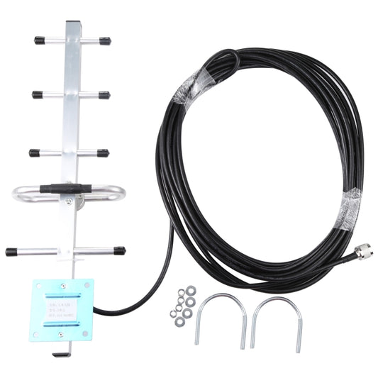 Antena Yagi GSM 824-960MHZ, conector macho N de 12 dBi, longitud del cable: 15 m, 824-960MHZ, conector macho N