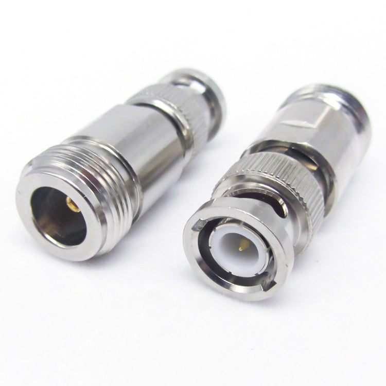 Nickel Plated UG-255/U BNC Plug To UHF Jack Connector, BNC To UHF