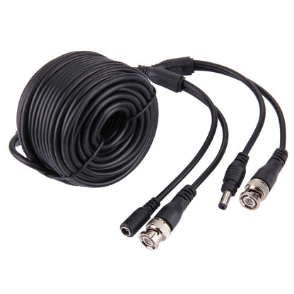 CCTV Surveillance Camera Video Cable w. BNC Connector, Length: 15m