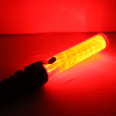 Safety Traffic 3-Mode Control Red LED Baton with Alarm Function, Length: 53.5cm, Length: 53.5cm with Alarm Function