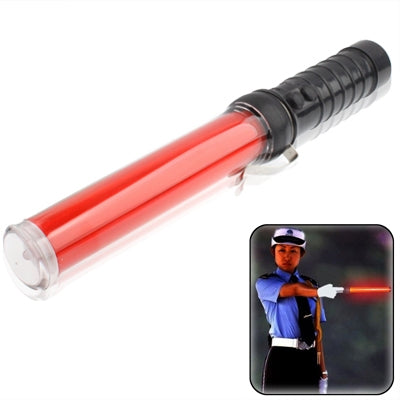 Safety Traffic 3-Mode Control Red LED Baton with Flashlight, Length: 29.5cm, Length: 29.5cm