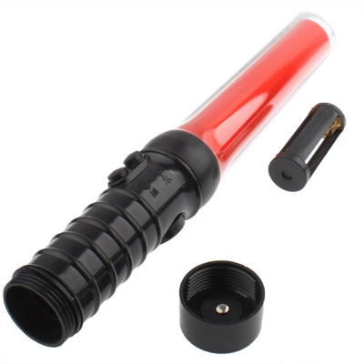Safety Traffic 3-Mode Control Red LED Baton with Flashlight, Length: 29.5cm, Length: 29.5cm