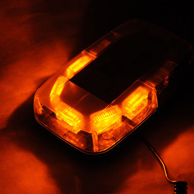 30W Warning Mini Light Bar Strobe Light with 10pcs 3-LED Bars, Yellow Light, YL-153C Yellow Light