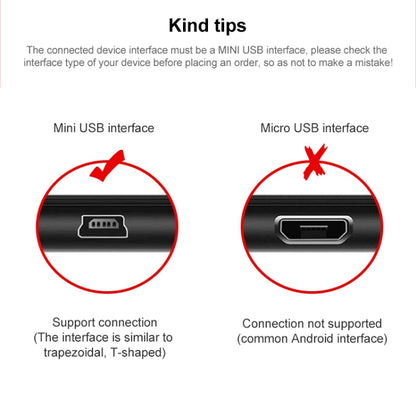 USB Retractable Data & Charger Cable for Motorola V3 / Mobile Phone / MP3 / MP4 / Digital Camera / GPS, Length: 10cm (Can be Extended to 80cm),  Black, USB 2.0 to Mini 5 Pin, USB 1.1 to Mini 5 Pin