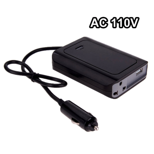 DY-200N, Inversor de corriente para coche de 200 W (CC, 12 V a CA), con puerto USB de 500 mA y toma de corriente UE/EE. UU., 110 V, DY-200N