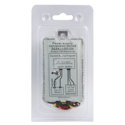 DC 24V to 12V Car Power Step-down Transformer, Rated Output Current: 5A, Rated Output Current: 5A
