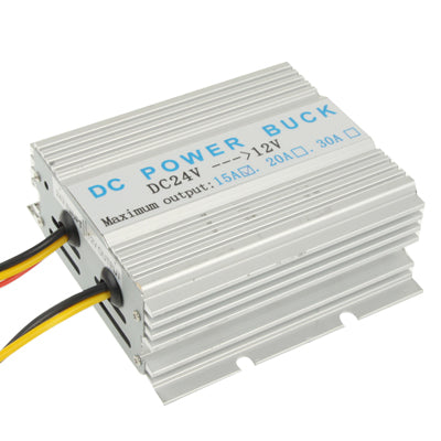 DC 24V to 12V Car Power Step-down Transformer, Rated Output Current: 15A, Rated Output Current: 15A