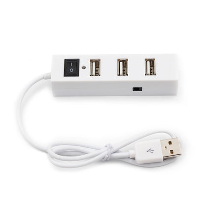 4 Ports USB HUB 2.0 USB Splitter Adapter with Switch, 4 Ports with Switch (White), 4 Ports with Switch (Black)