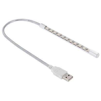 10-LED, 1W, White Light, 10-LED (Silver)