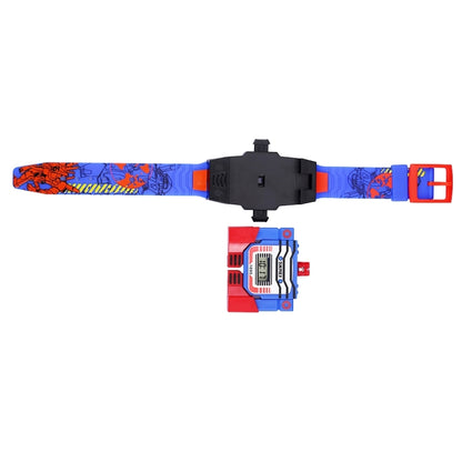 SKMEI Transformation Toy Shape Changing Removable Dial Digital Movement Children Watch with PU Plastic Cement Band