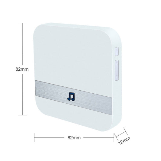 B10 52 Chimes 110dB Doorbell Receiver Low Power Consumption Home Door Tools, US Plug, AC 90-260V, B10 White US Plug