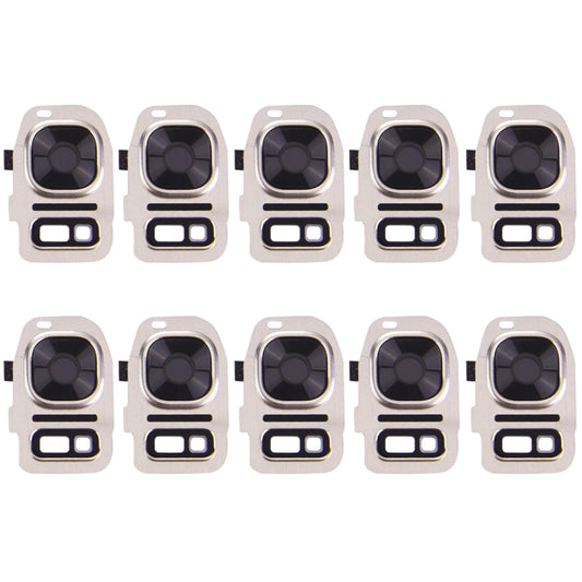 For Galaxy S7 / G930 10pcs Rear Camera Lens Cover + Flashlight Bracker, Galaxy S7, For Galaxy S7 / G930, For S7 / G930 Lens Cover Black, For Samsung Galaxy S7 / G930