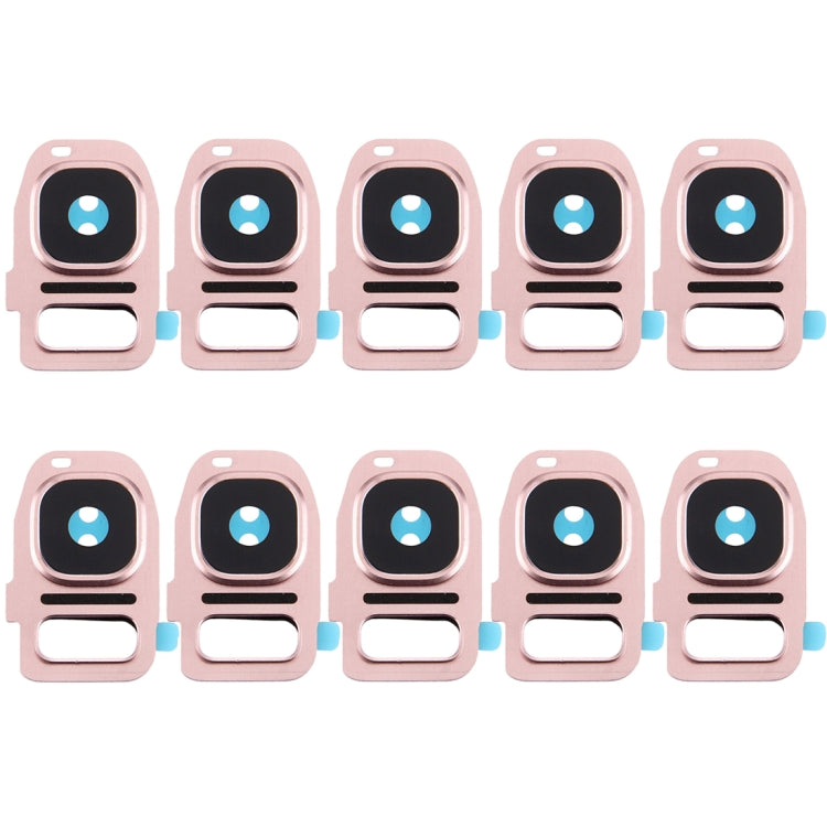 For Galaxy S7 / G930 10pcs Rear Camera Lens Cover + Flashlight Bracker, For Samsung Galaxy S7 / G930
