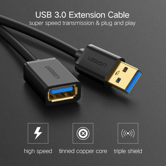 Ugreen Câble Rallonge USB 3.0 Mâle vers Femelle Synchronisation de Données, Transmission Super Rapide, Longueur : 50cm