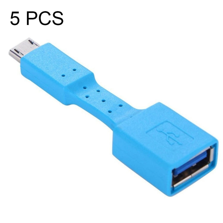 5 PCS Micro USB Male to USB 3.0 Female OTG Adapter, Micro USB to USB 3.0