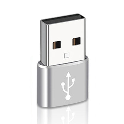 USB-C / Type-C Female to USB 2.0 Male Aluminum Alloy Adapter, Support Charging & Transmission, USB 2.0