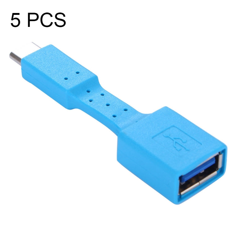5 PCS USB-C / Type-C Male to USB 3.0 Female OTG Adapter, USB-C / Type-C to USB 3.0