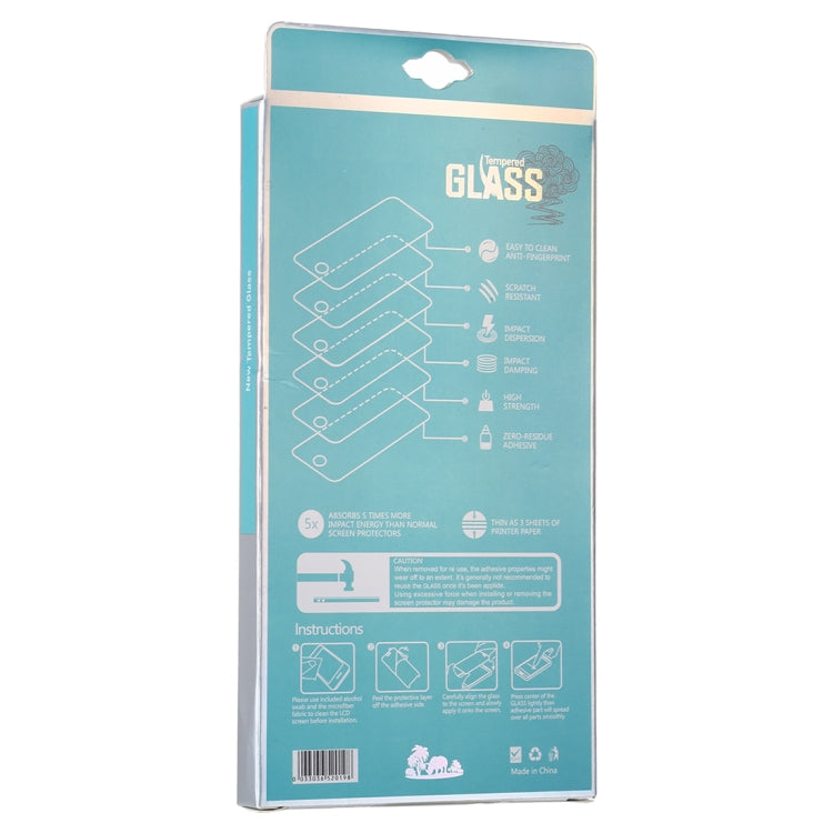 50 PCS Elephant Pattern Paper Outer + Plastic Inner Packaging Box for Tempered Glass Screen Protector