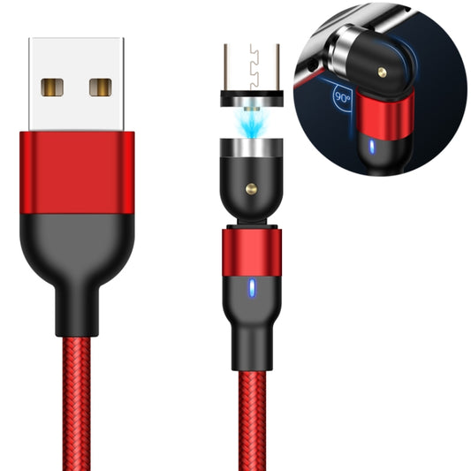 1m 2A Output USB to Micro USB Nylon Braided Rotate Magnetic Charging Cable, 1m Micro USB