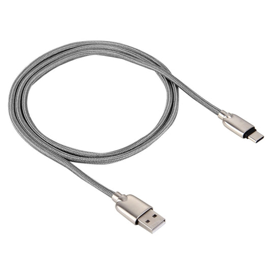 Câble de chargement et de synchronisation de données USB-C/Type-C vers USB, 1 m, tête métallique tissée, 108 cœurs en cuivre