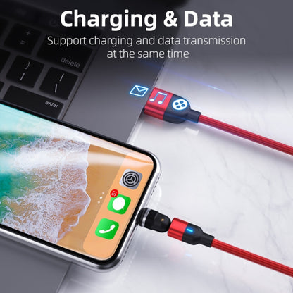 1m 3A Output USB to Micro USB 540 Degree Rotating Magnetic Data Sync Charging Cable, 1m Micro USB