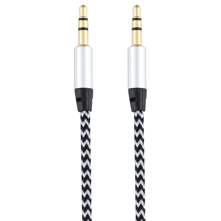 3 PCS K10 3.5mm Male to Male Nylon Braided Audio Cable, Length: 1m