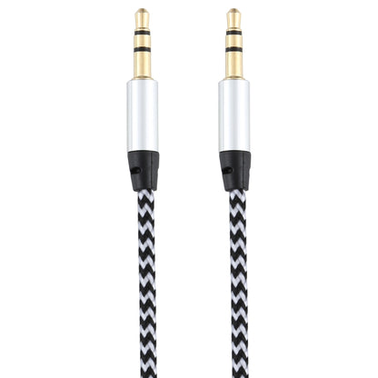 3 PCS K10 3.5mm Male to Male Nylon Braided Audio Cable, Length: 1m