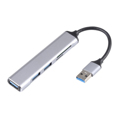 5 in 1 USB 3.0 to SD / TF Card Slot + 3 USB 3.0 Ports Multifunctional Docking Station HUB, USB 3.0