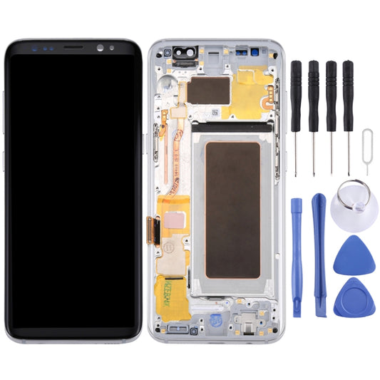 Écran LCD d'origine + vitre tactile d'origine avec châssis pour Galaxy S8 / G950 / G950F / G950FD / G950U / G950A / G950P / G950T / G950V / G950R4 / G950W / G9500, pour Samsung Galaxy S8 (châssis), pour Samsung Galaxy S8 / G950, pour Galaxy S8 (châssis)