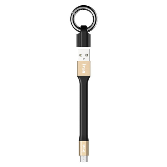 IVON CA90 3.1A Max USB to USB-C / Type-C Portable Data Cable with Ring, Length: 14.5cm