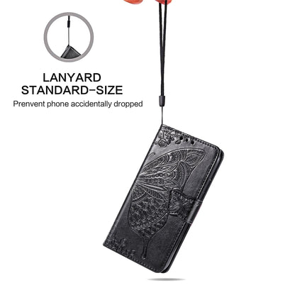 Butterfly Love Flowers Embossing Horizontal Flip Leather Case for Galaxy S10, with Holder & Card Slots & Wallet & Lanyard, For Galaxy S10