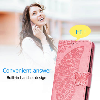 Butterfly Love Flowers Embossing Horizontal Flip Leather Case for Galaxy S10, with Holder & Card Slots & Wallet & Lanyard, For Galaxy S10
