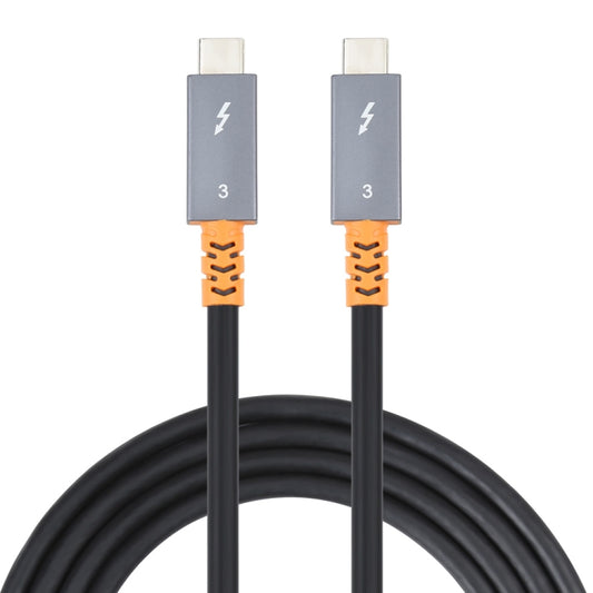 9049 100W USB-C / Type-C Male to USB-C / Type-C Male Two-color Data Cable 4K Audio Video Cable for Thunderbolt 3, Cable Length:1.5m, 1.5m