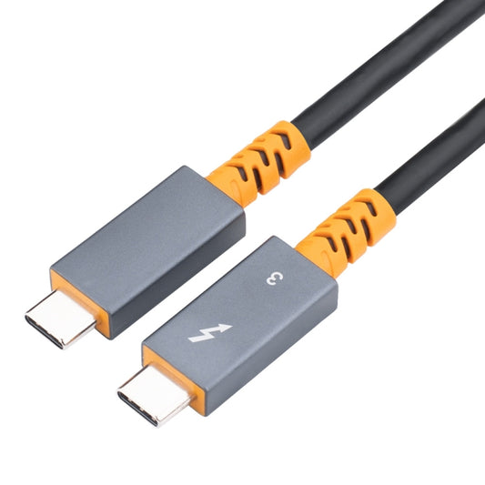 9049 100W USB-C / Type-C Male to USB-C / Type-C Male Two-color Data Cable 4K Audio Video Cable for Thunderbolt 3, Cable Length:1.5m, 1.5m