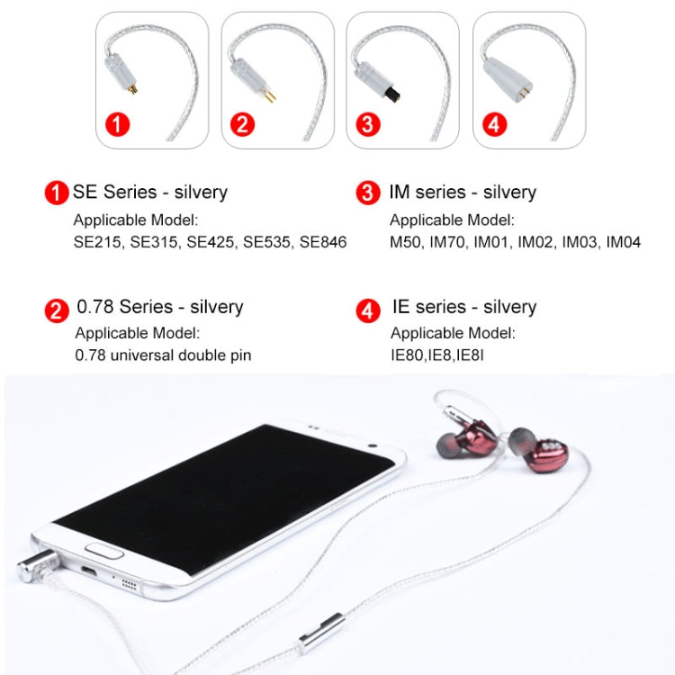 Iron Triangle IM Series Plug Silver-plated Headphone Wire with Mic