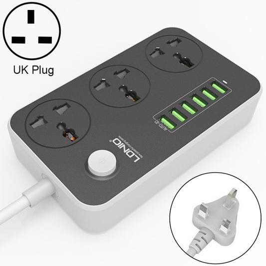 Multiprise multifonction LDNIO SC3604 avec 6 ports USB pour voyage, maison et bureau, longueur du câble : 2 m, prise américaine, SAS8611AUK, SAS8611AUS, SAS8611BUK, SAS8611BUS, SAS8611EU