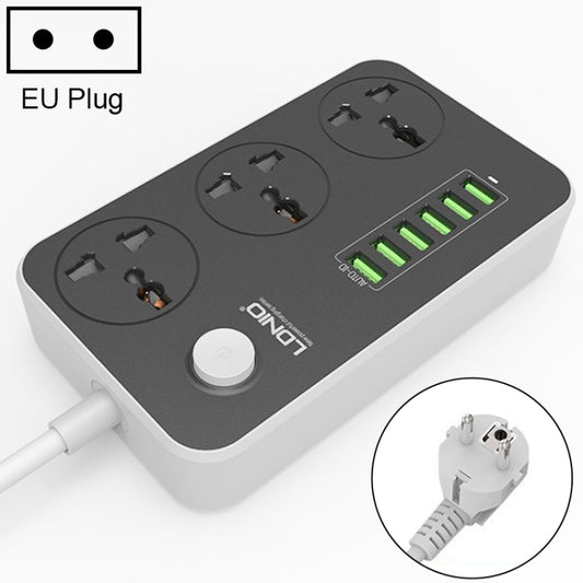 Multiprise multifonction LDNIO SC3604 avec 6 ports USB pour voyage, maison et bureau, longueur du câble : 2 m, prise américaine, SAS8611AUK, SAS8611AUS, SAS8611BUK, SAS8611BUS, SAS8611EU