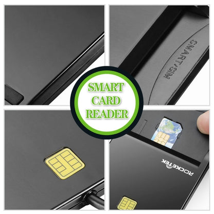 Lecteur de carte à puce ROCKETEK SCR1-C CAC ID SIM, SCR1-C