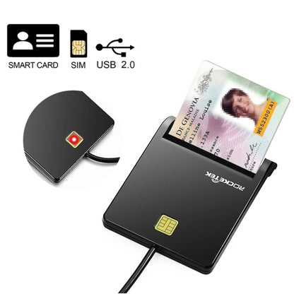 Lecteur de carte à puce ROCKETEK SCR1-C CAC ID SIM, SCR1-C
